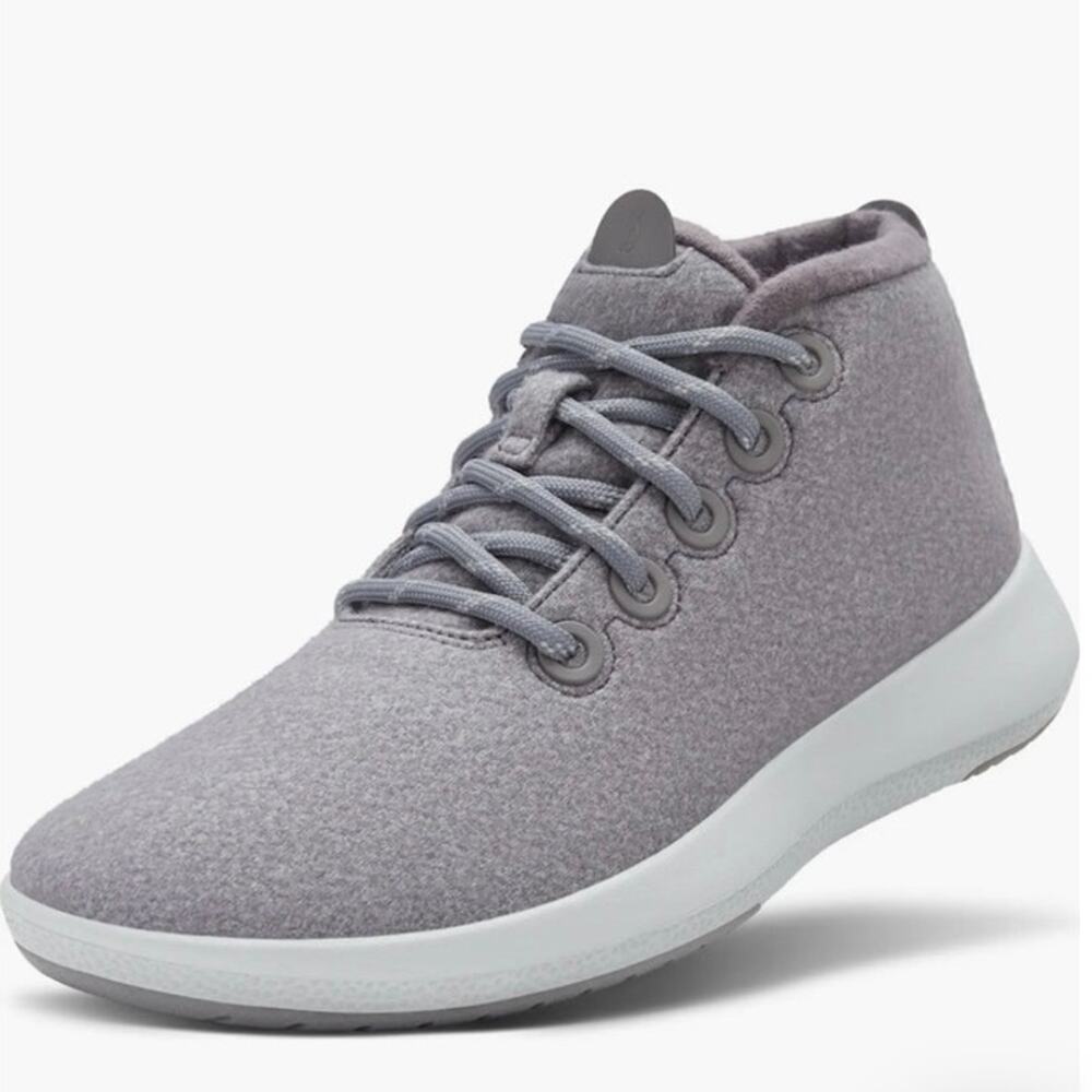 ALLBIRDS Wool Runner-Up Mizzle Medium Grey Sneakers Shoes - Women’s Sz 8 - Picture 2 of 5
